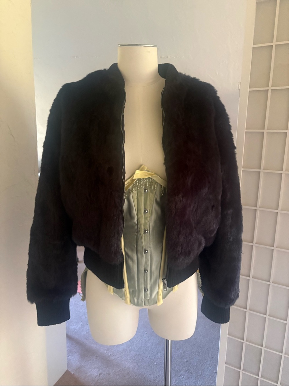 Anthropologie Cupcakes and Cashmere Plush Bomber Jacket